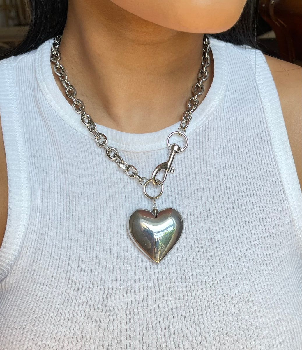 Chrome Heart Pendant Chain – Gemilia